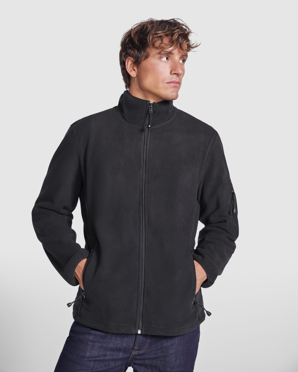 Sudadera polar con cuello alto y manga larga 300g - 1195_02_1_1