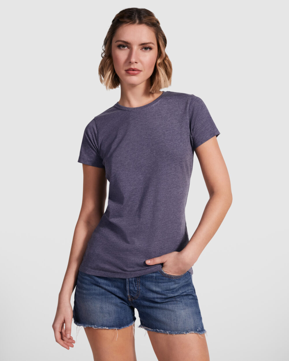 Camiseta manga corta ligeramente entallada con acabado vigoré - 6661_255_1_1