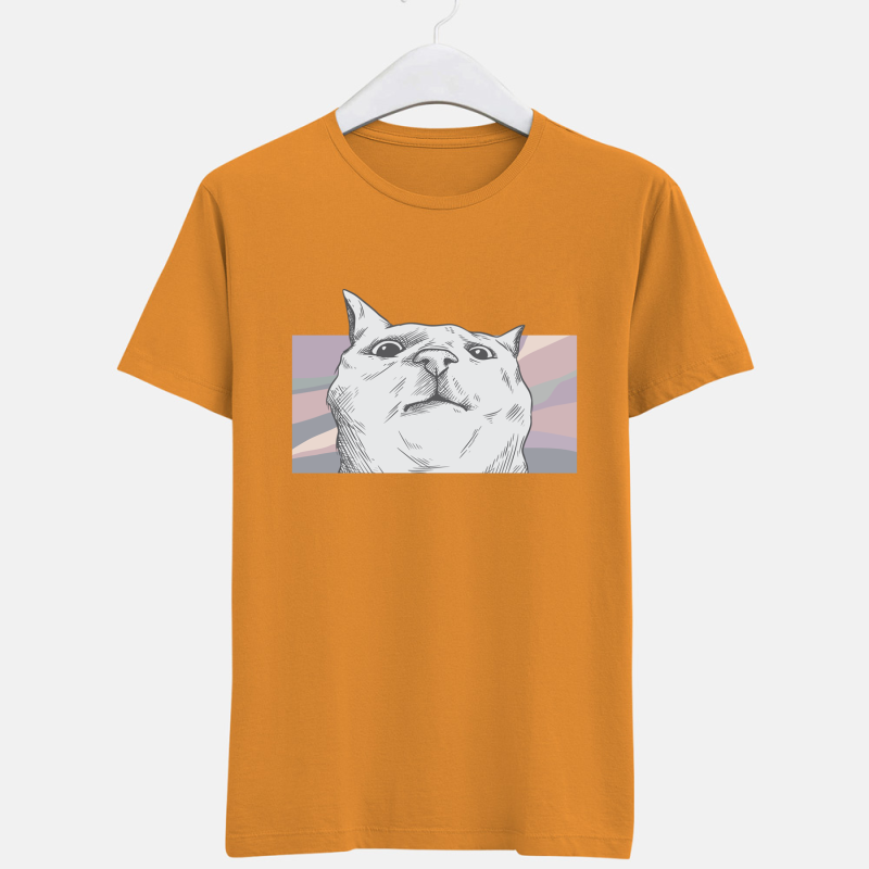Camiseta color  Gato MEME