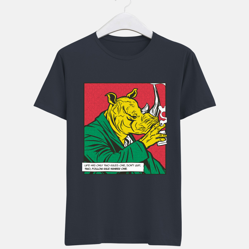 Camiseta color Rinoceronte Mafioso