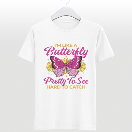 Camiseta Blanca Im like a Butterfly