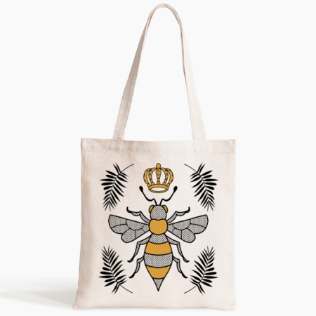 Bolsa abeja reina con cuatro hojas