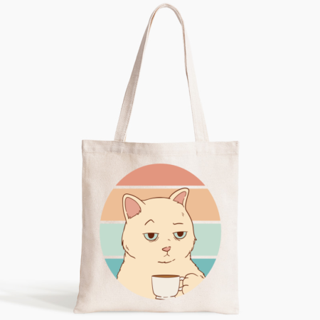 Bag cat with tea