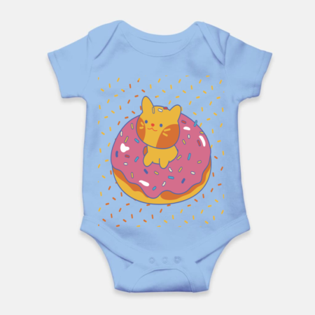Baby cat in donut