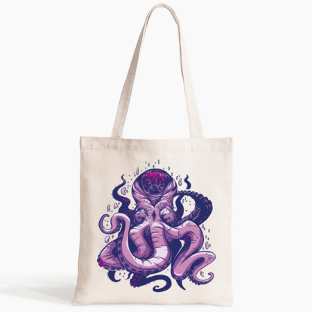Bag purple octopus