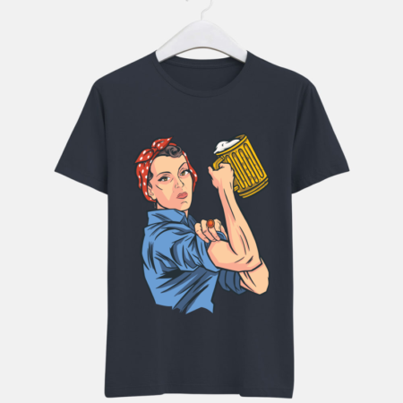 Woman with beer