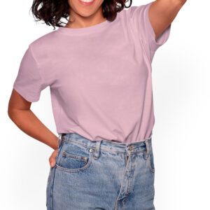 Camiseta la belleza no es una talla - Camiseta rosa con logo