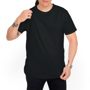 camiseta Iron & Bone motociclista - Camiseta negra con logo