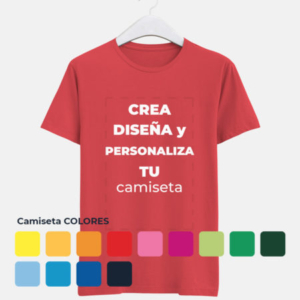 camisetas personalizadas para fiestas de pueblo - Camiseta COLORES con logo