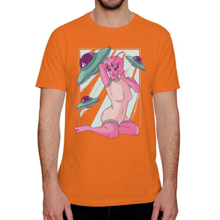 Moda Cósmica: Camisetas de OVNIs, Astronautas y Extraterrestres - Camiseta chica con logo
