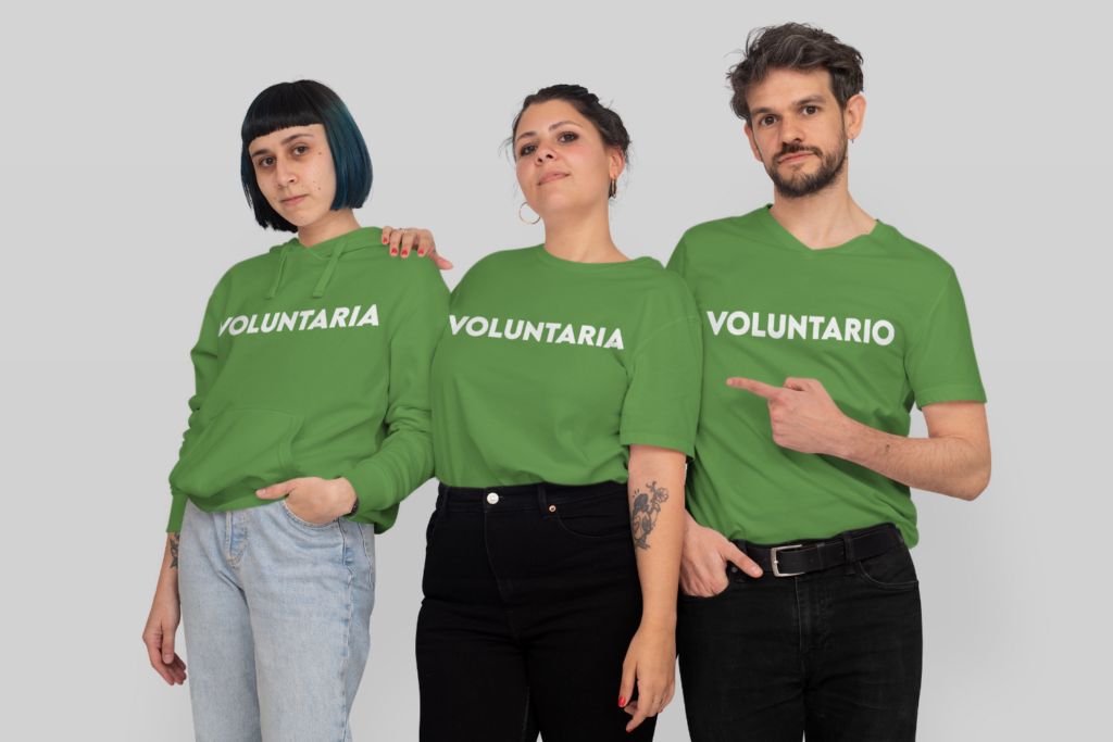 Camisetas Corporativas para Staff y Voluntarios - Camiseta para con logo