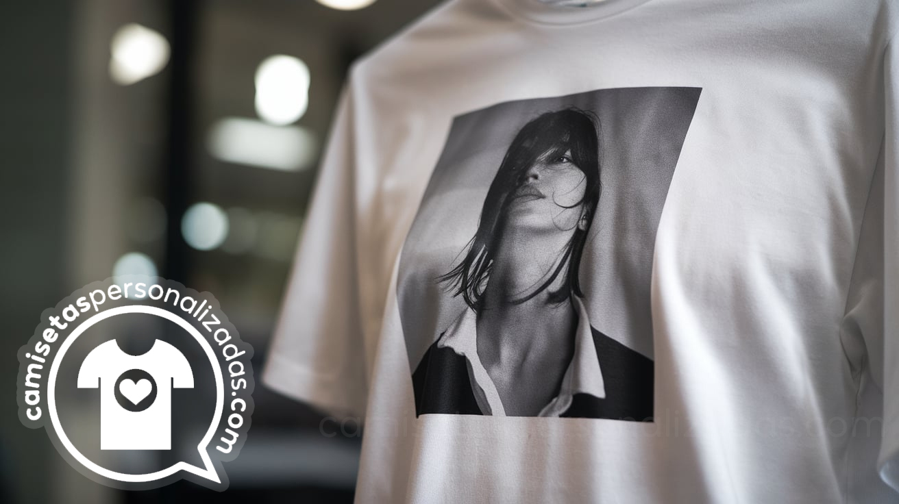 camiseta foto blanco negro