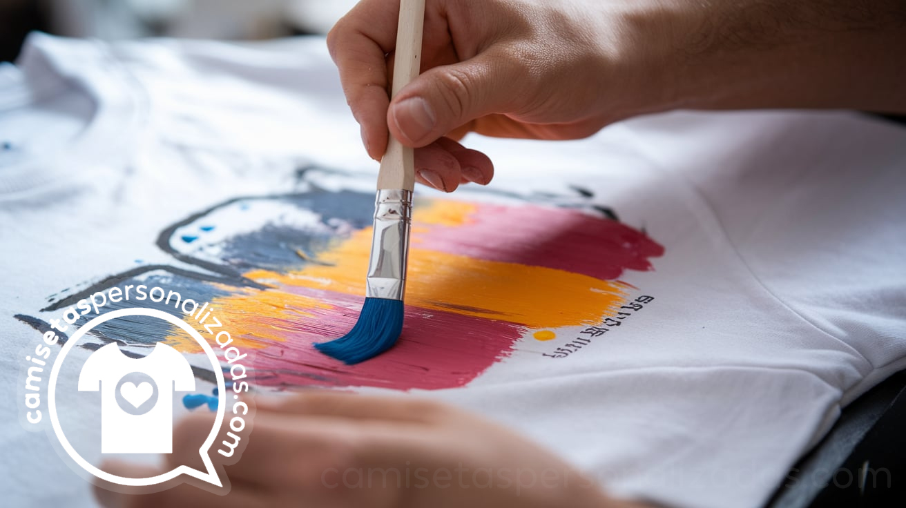 como pintar una camiseta a mano