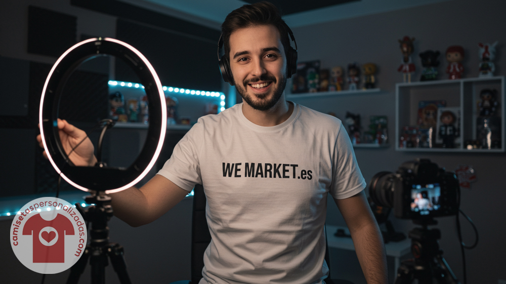 Camisetas Personalizadas para Youtubers y Streamers - Camiseta personalizada con logo