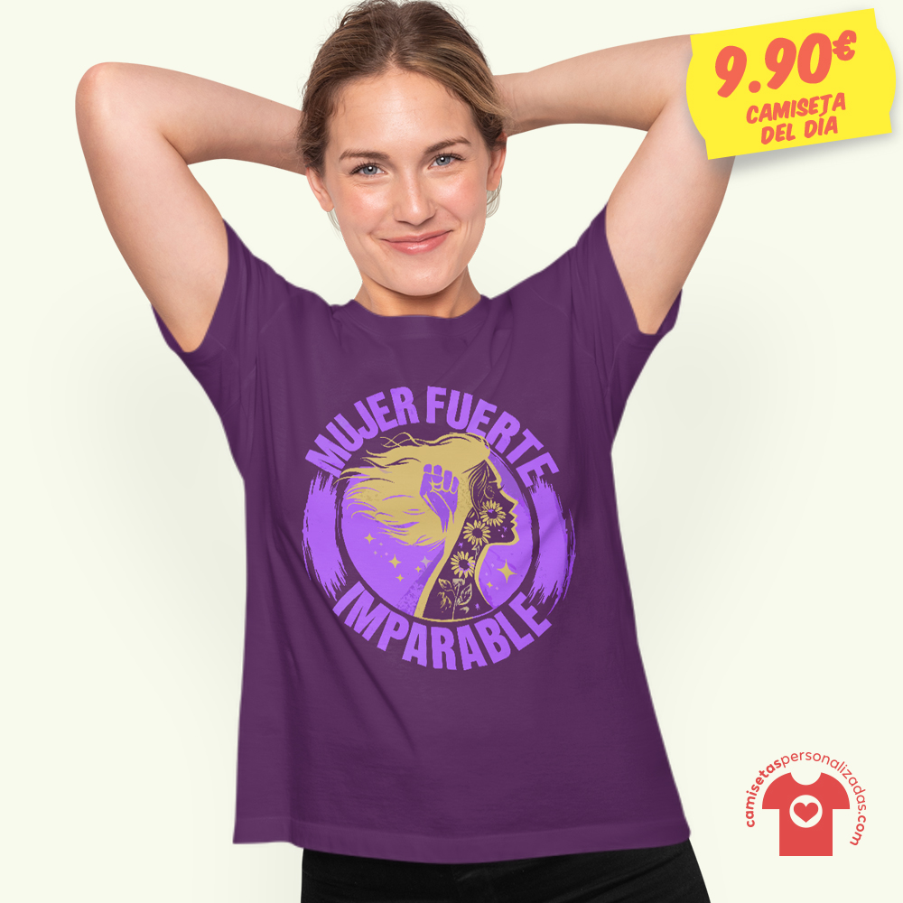 mujer fuerte camiseta dia de la mujer 8m 1