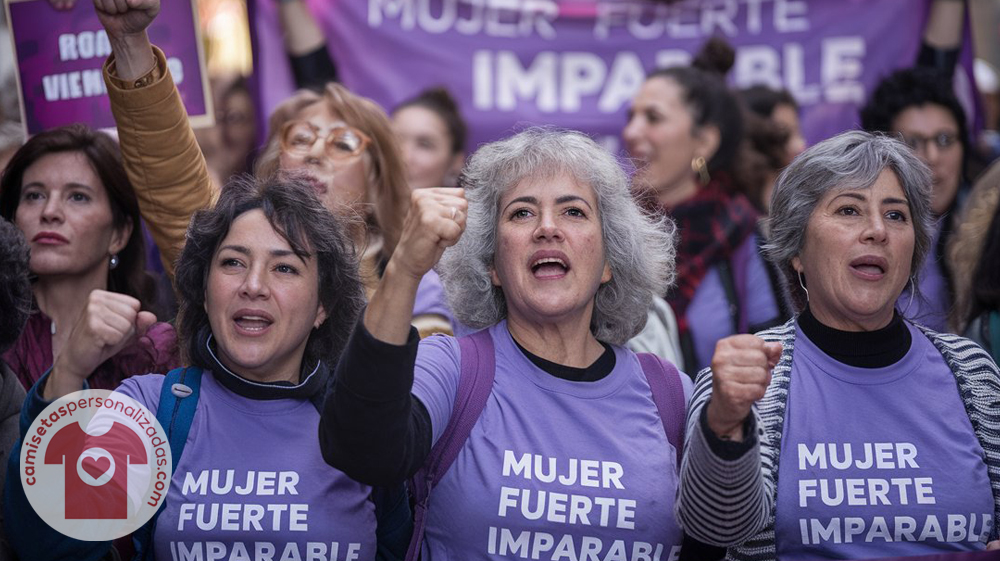 mujeres camiseta mujer fuerte imparable 8m