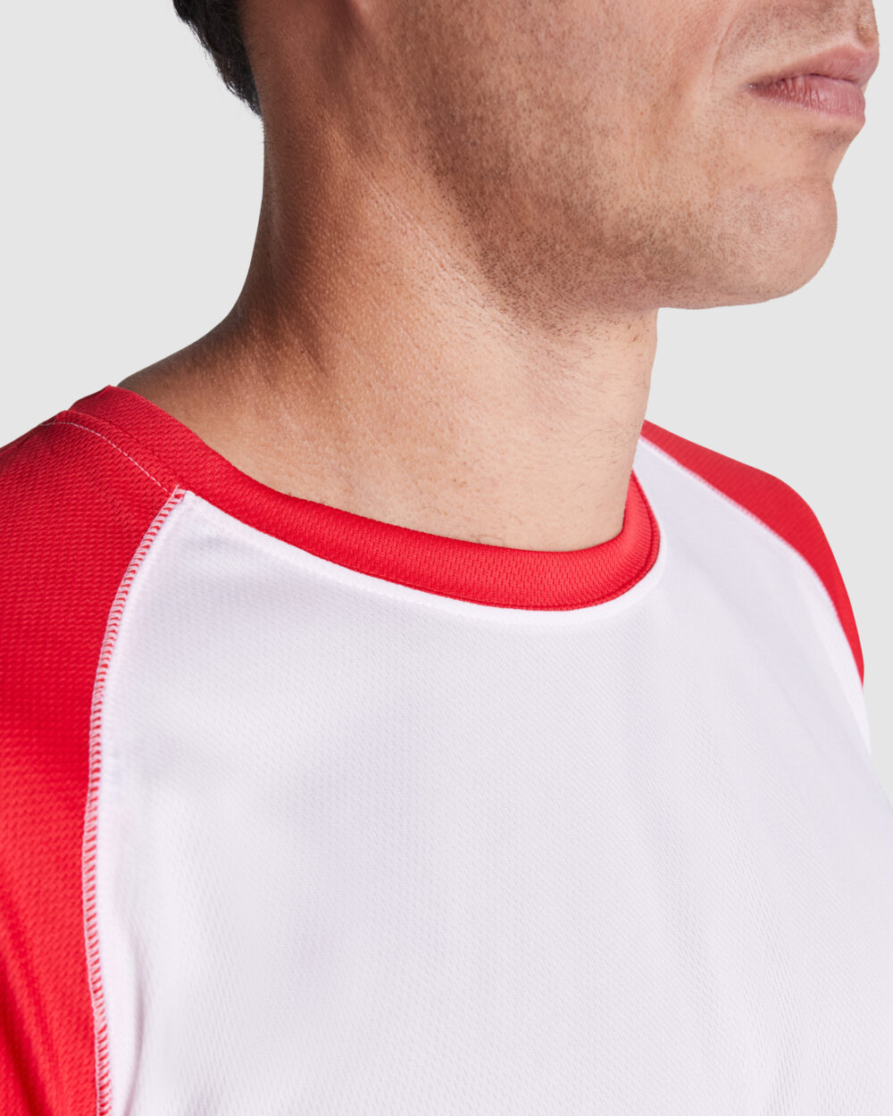 Camiseta deportiva de manga corta ranglan Bicolor - 6650_0160_3_2