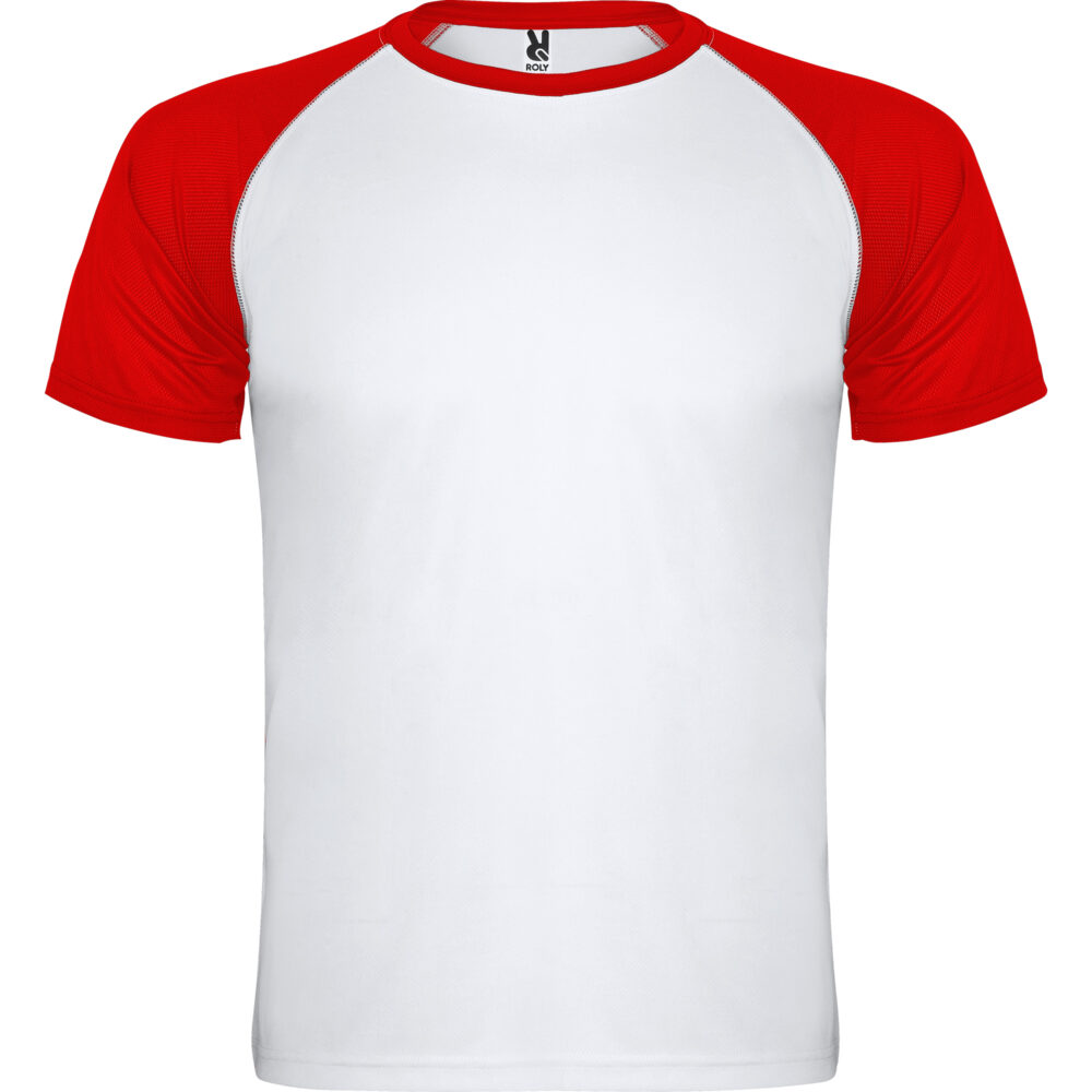 Camiseta deportiva de manga corta ranglan Bicolor - p_6650_0160_1_1