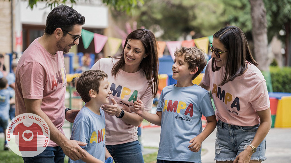 Camisetas personalizadas en Barcelona - camisetas-escuelas-ampa-en-eventos-escolares