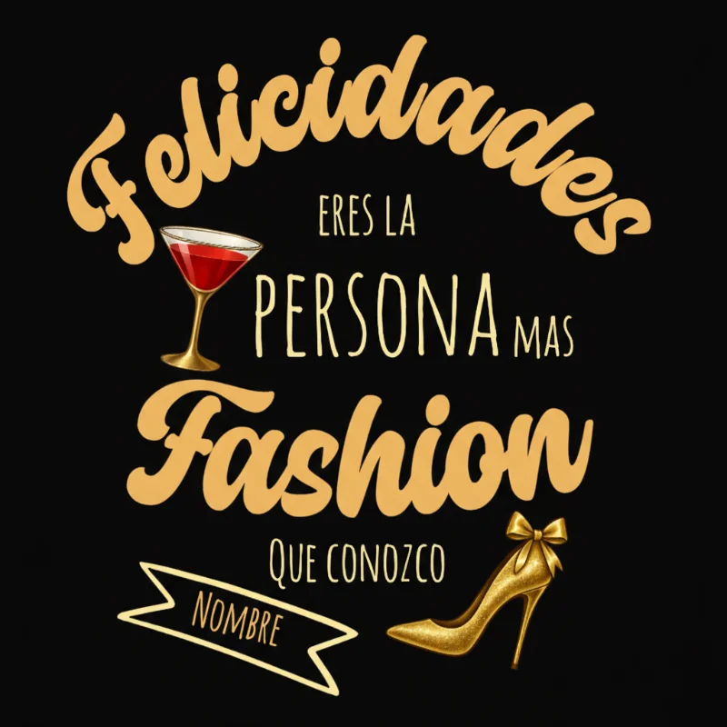 Camiseta personalizada cumpleaños | Felicidades fashionista - product-101075379-image-1