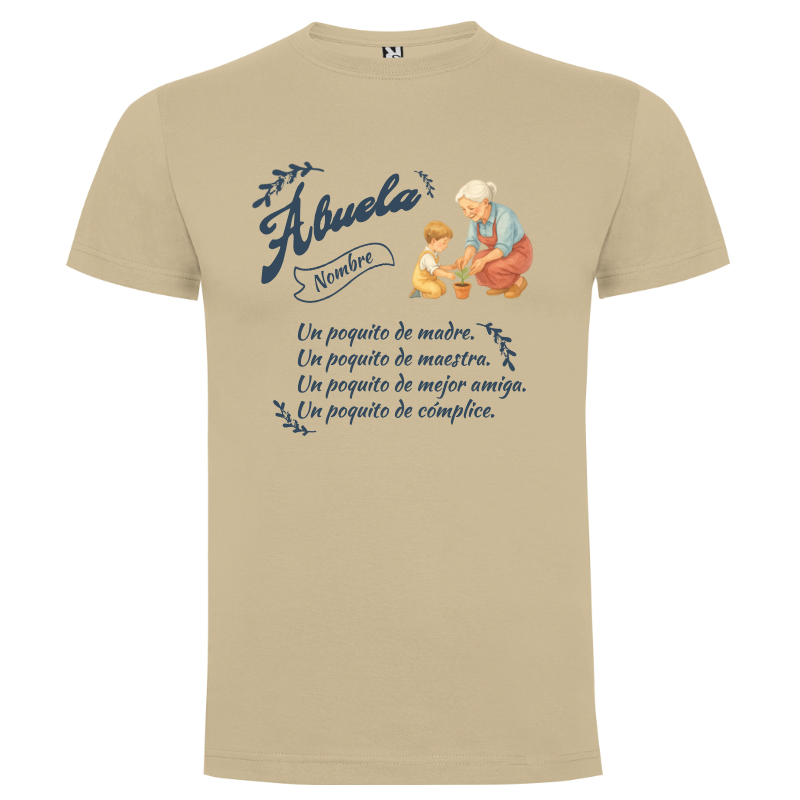 Camiseta personalizada para abuelas | Regalo tierno y emotivo - abuela-un-poquito-mejor