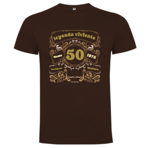 Camiseta personalizada 50 años | Leyenda Viviente desde 1975 - camiseta-50-aniversario