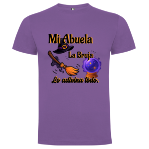 Camiseta divertida personalizada «Mi Abuela La Bruja» – Regalo original - Camiseta abuela con logo