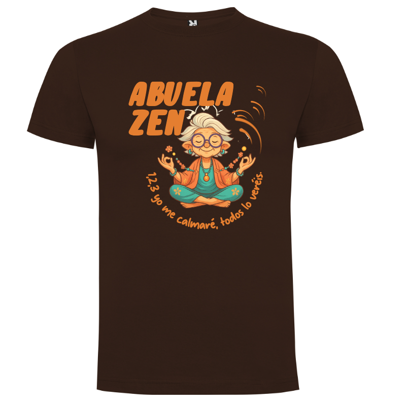 Camiseta Abuela Zen Personalizada | Regalo Divertido y Original - Camiseta abuela con logo