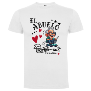 Camiseta personalizada abuelo motero | Regalo divertido y único - Camiseta abuelo con logo