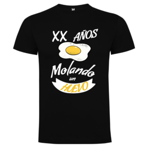 Camiseta Personalizable Cumpleaños «Molando un Huevo» – Regalo Divertido - Camiseta anos con logo