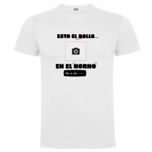 Camiseta personalizada | Anuncio embarazo «Bollo en el horno» - Camiseta de con logo