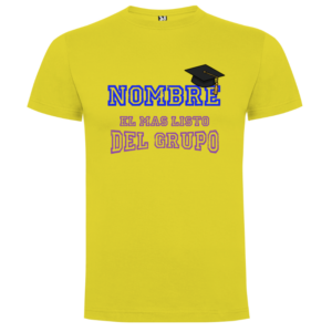Camiseta personalizada El Más Listo del Grupo | Regalo Graduación - Camiseta el con logo