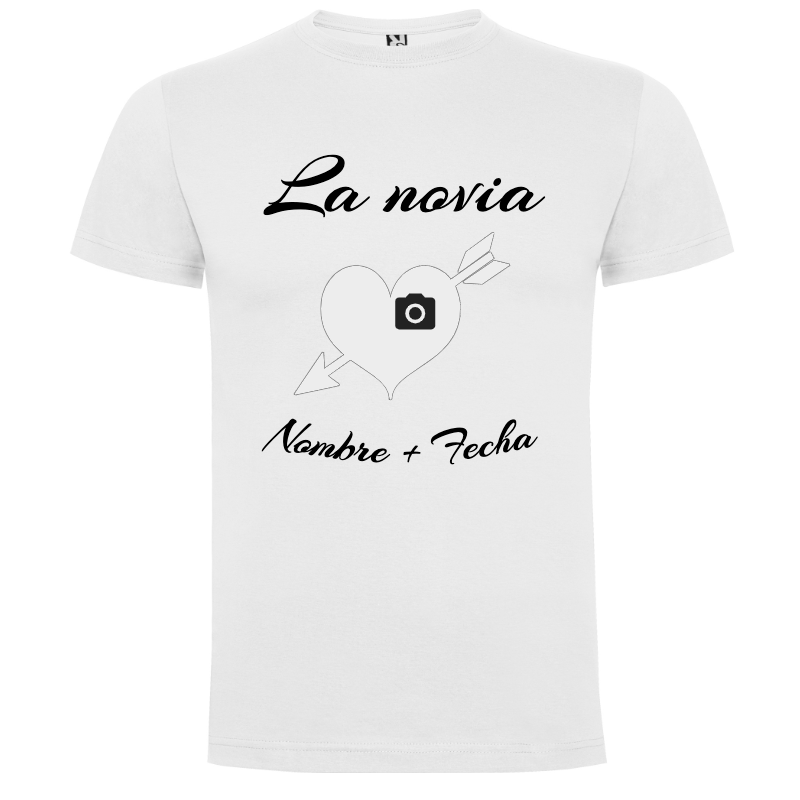 Camiseta personalizada para despedida de soltera – Regalo novia - Camiseta la con logo