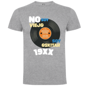 Camiseta Personalizada Cumpleaños Disco Vinilo – No Soy Viejo - Camiseta no con logo