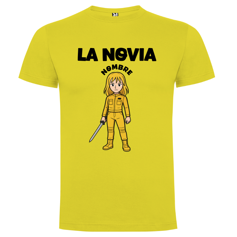 Camiseta personalizada despedida soltera | La Novia Kill Bill - Camiseta novia con logo