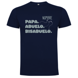 Camiseta Personalizada Papá Abuelo Bisabuelo | Regalo Emotivo - Camiseta papa con logo