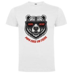 Camiseta personalizada Papá Eres un Fiera | Regalo moderno - Camiseta papa con logo