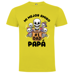 Camiseta personalizada para Padre – Esqueletos Divertidos y Café - Camiseta papa con logo