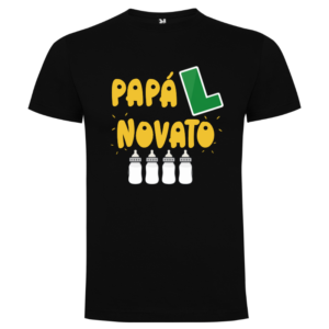 Camiseta Papá Novato Personalizada – Regalo Divertido para Padres - Camiseta papa con logo