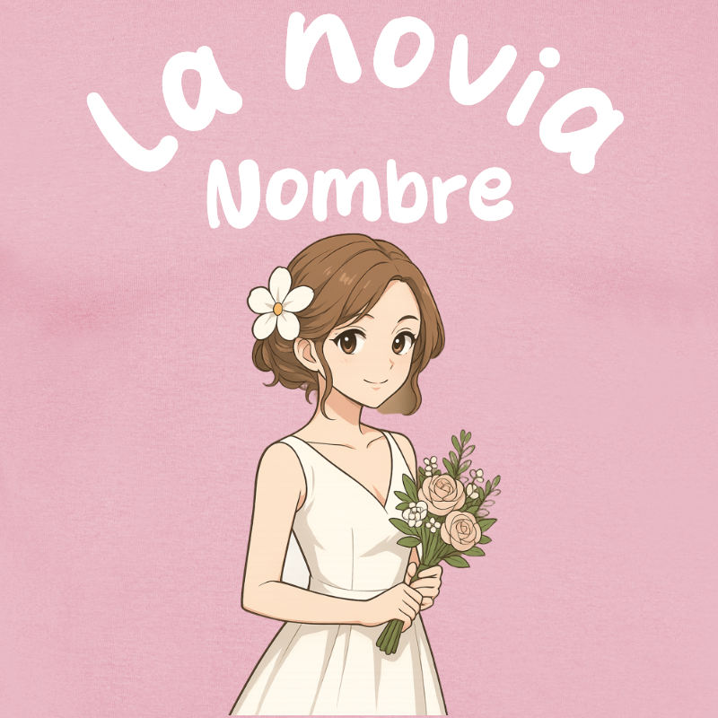 Camiseta Personalizada Novia Anime | Regalo Despedida Soltera - product-100998610-image-1