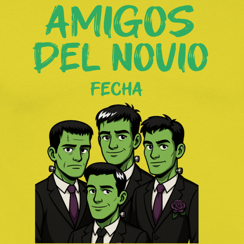 Camiseta personalizada despedida soltero | Amigos del Novio Frankenstein - product-101000011-image-1