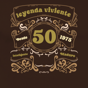 Camiseta personalizada 50 años | Leyenda Viviente desde 1975 - product-101036779-image-1