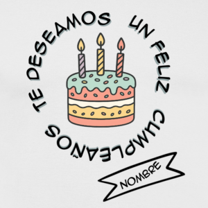 Camiseta personalizada cumpleaños | Regalo festivo con tarta - product-101072558-image-1