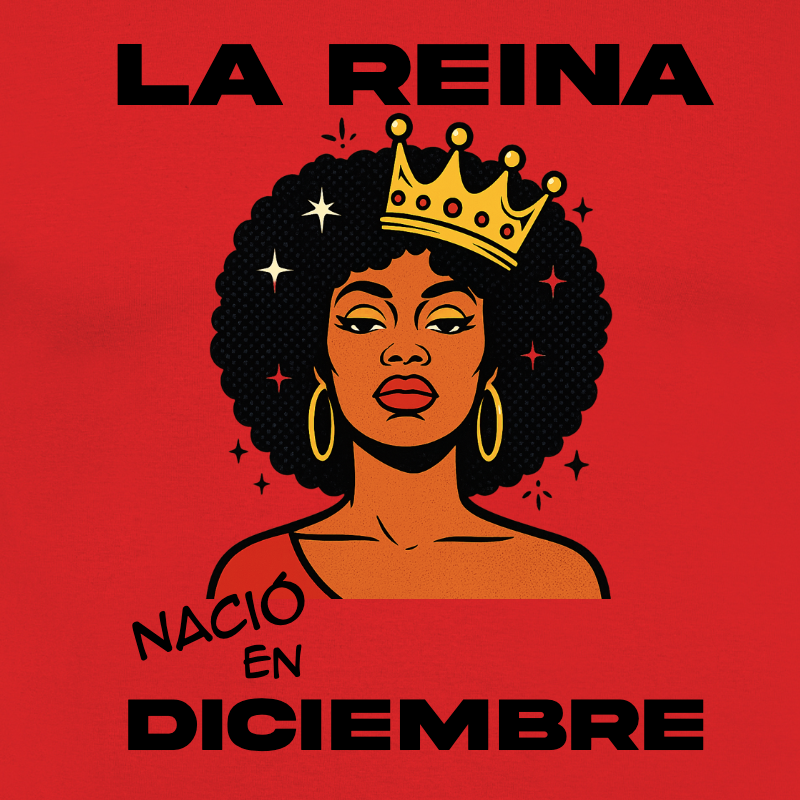 Camiseta personalizada cumpleaños | «La Reina Nació En» - product-101072810-image-1