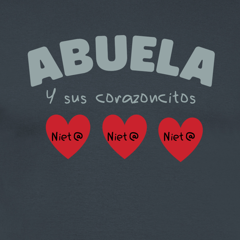 Camiseta personalizada Abuela y sus corazoncitos – Regalo emotivo - product-101075740-image-1