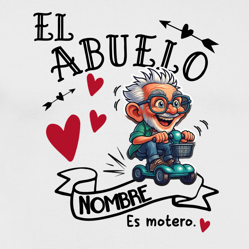 Camiseta personalizada abuelo motero | Regalo divertido y único - product-101081916-image-1