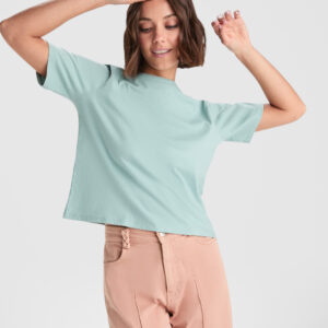 Camiseta de talle corto y holgado para mujer con manga corta - 6687_126_3_1