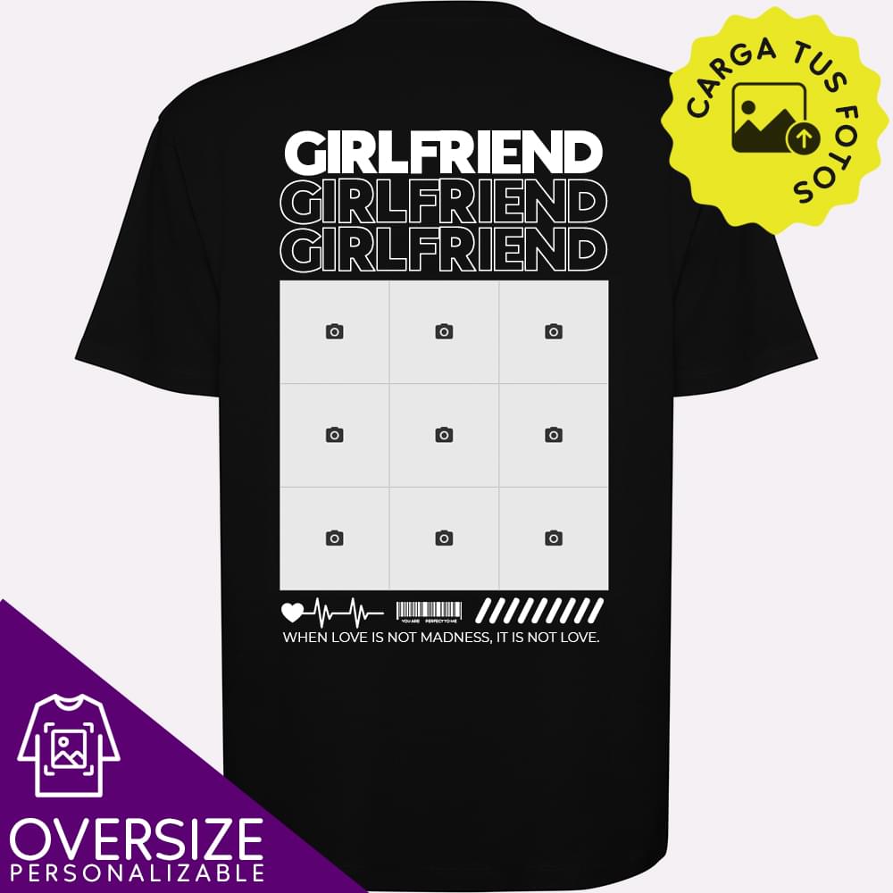 Camiseta GIRLFRIEND oversize - Camiseta girlfriend con logo
