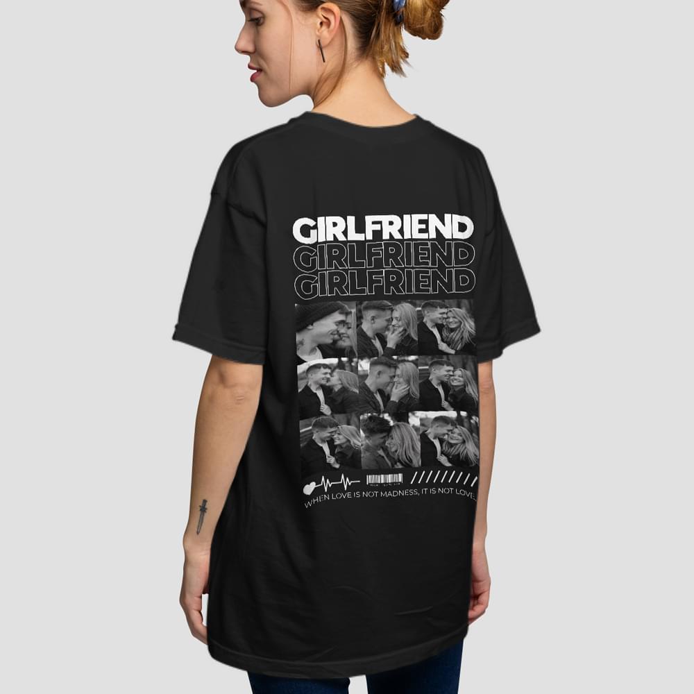 Camiseta GIRLFRIEND oversize - Camiseta oversize con logo