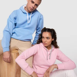 Sudadera entallada de corte femenino con capucha bicolor - 1068_4858_1_3